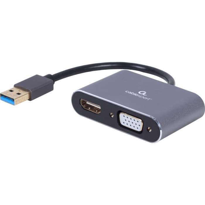 Адаптер CABLEXPERT USB - HDMI/VGA Black (A-USB3-HDMIVGA-01)