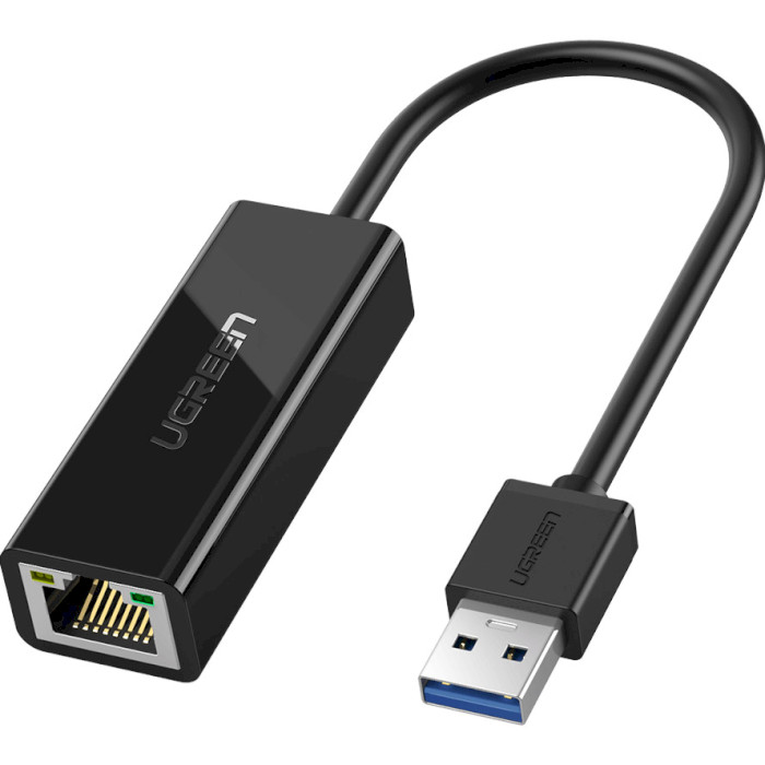 Мережевий адаптер UGREEN CR111 USB 3.0 Gigabit Ethernet Adapter Black (20256)