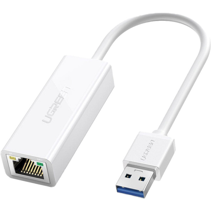 Мережевий адаптер UGREEN CR111 USB 3.0 Gigabit Ethernet Adapter White (20255)