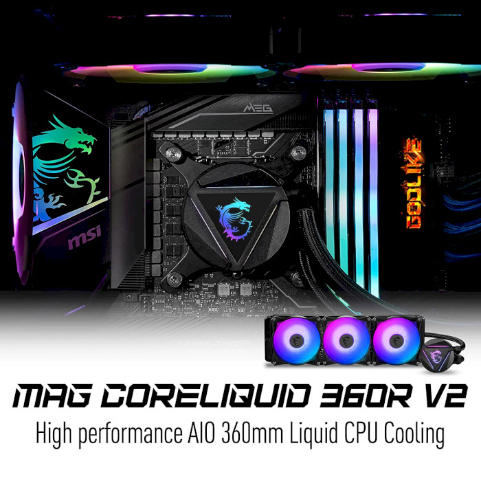 Система водяного охолодження MSI MAG CoreLiquid 360R V2 (306-7ZW1C41-813)