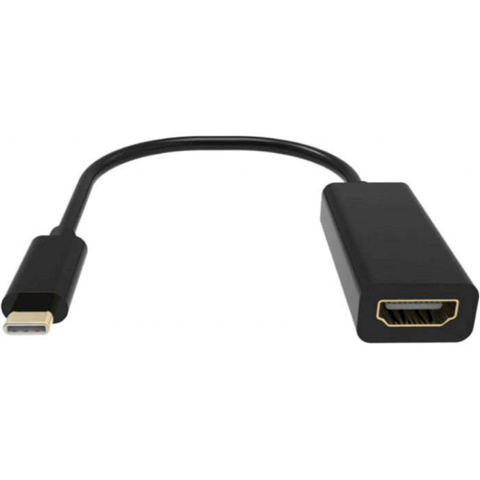 Адаптер VIEWCON USB-C - HDMI Black (TE385)