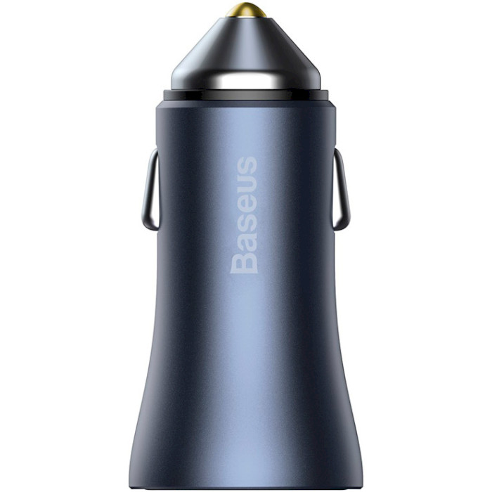 Автомобильное зарядное устройство BASEUS Golden Contactor Pro Dual Quick Charger U+C 40W Dark Gray (CCJD-0G)