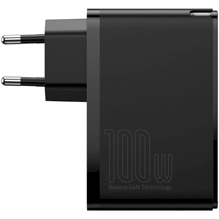 Зарядное устройство BASEUS GaN2 Pro Quick Charger 2C+2U 100W Black w/Type-C to Type-C cable (CCGAN2P-L01)