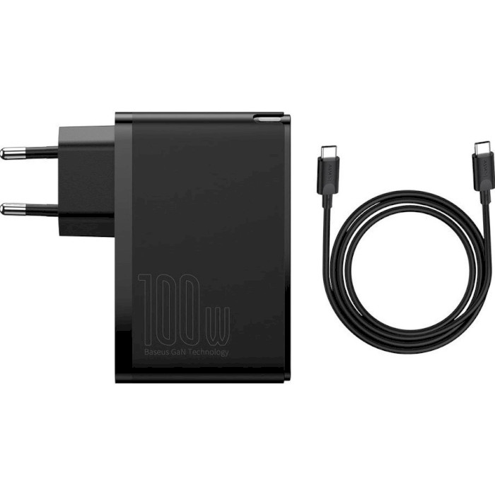 Зарядное устройство BASEUS GaN2 Pro Quick Charger 2C+2U 100W Black (CCGAN2P-L01)