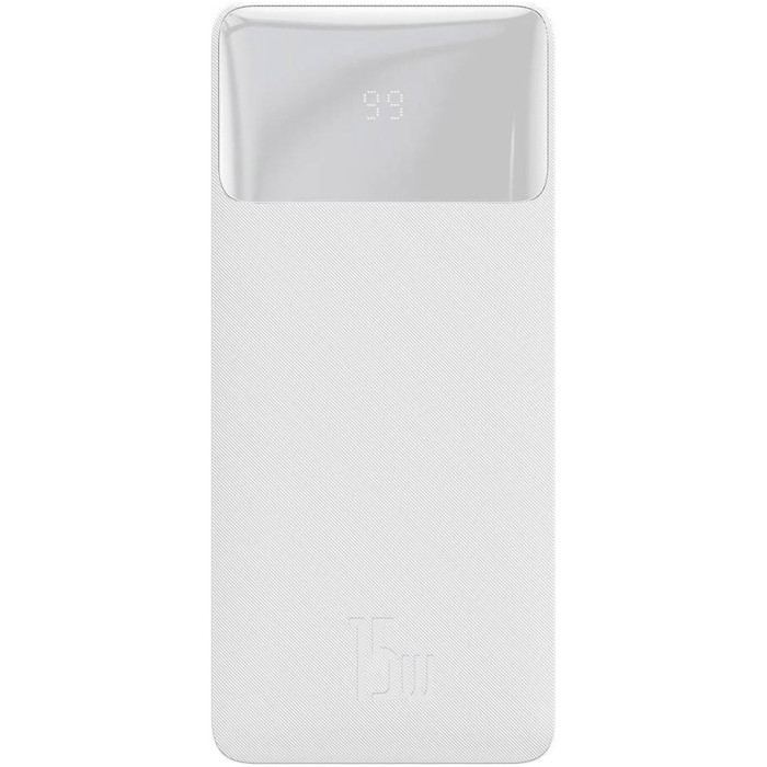 Повербанк BASEUS Bipow Digital Display Power Bank 15W 30000mAh White (PPDML-K02)