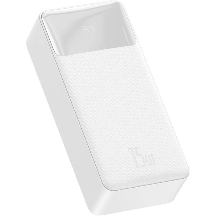 Повербанк BASEUS Bipow Digital Display Power Bank 15W 30000mAh White (PPDML-K02)