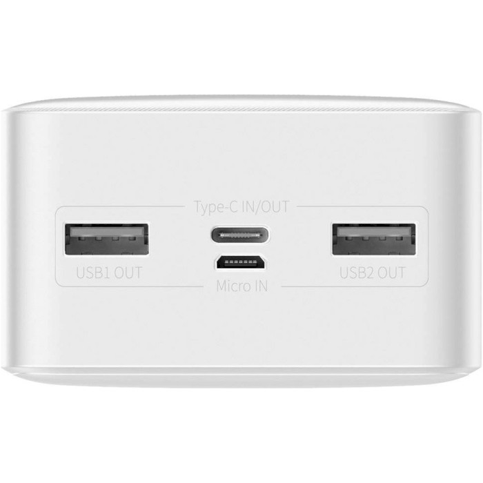 Повербанк BASEUS Bipow Digital Display Power Bank 15W 30000mAh White (PPDML-K02)