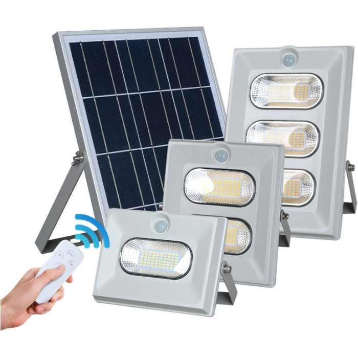 Прожектор LED на сонячній батареї з датчиком освітленості ALLTOP 0860B100-01 100W 6000K