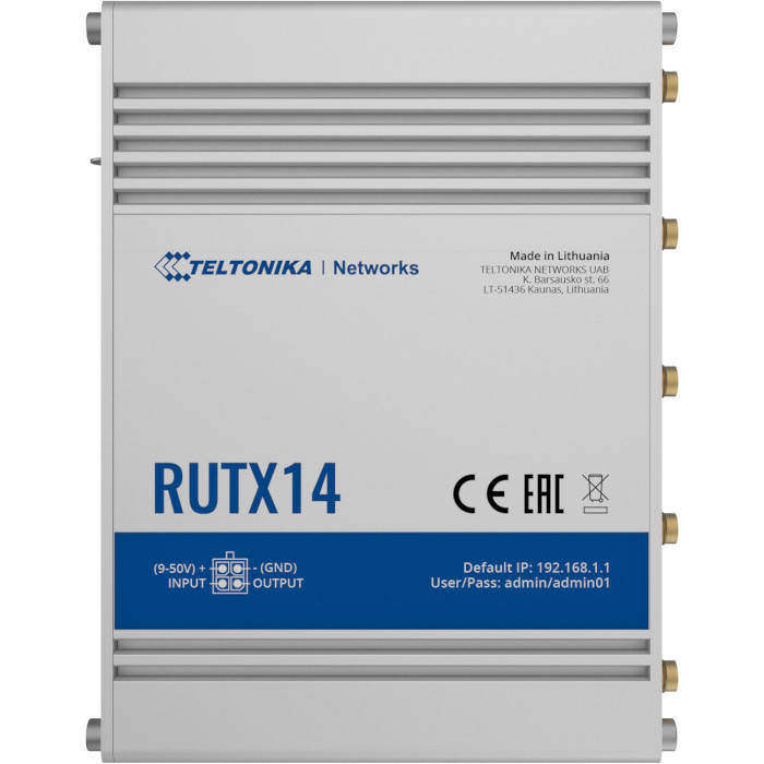 Роутер TELTONIKA RUTX14 4G LTE (RUTX14000000)