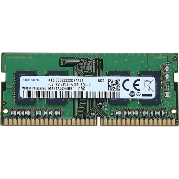 Модуль пам'яті SAMSUNG SO-DIMM DDR4 2400MHz 4GB (M471A5244BB0-CRC)