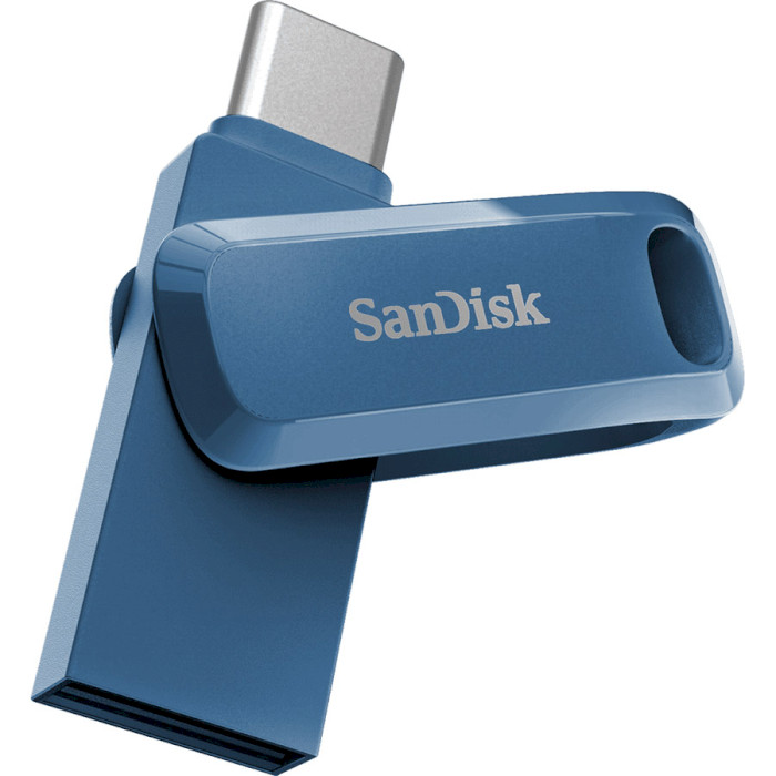 Флэшка SANDISK Ultra Dual Go 64GB USB+Type-C3.2 Navy Blue (SDDDC3-064G-G46NB)