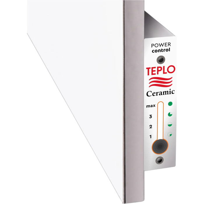 Полотенцесушитель электрический с терморегулятором TEPLOCERAMIC TCMT-T-400 White
