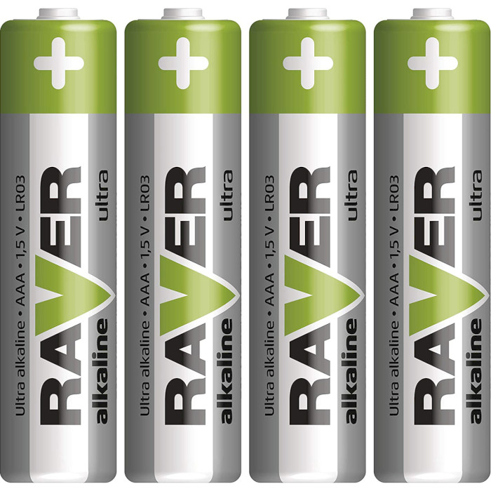 Батарейка RAVER by EMOS Ultra Alkaline AAA 4шт/уп