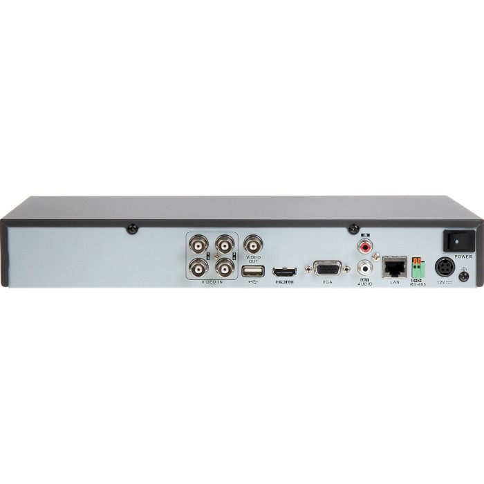 Видеорегистратор гибридный 4-канальный HIKVISION DS-7204HQHI-K1/B