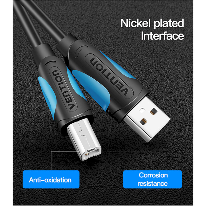 Кабель VENTION USB AM/BM 2м Black (VAS-A16-B200)