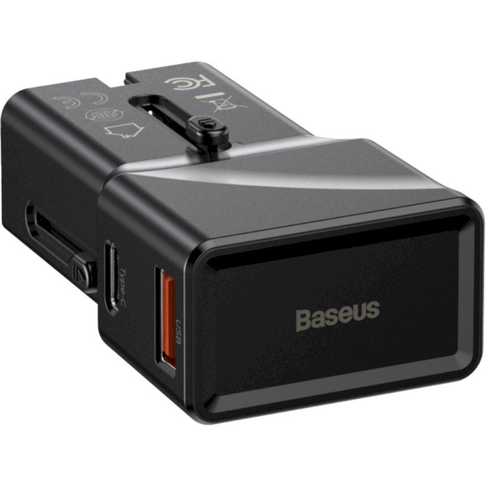 Зарядний пристрій BASEUS Universal Conversion Plug PPS Charger C+U 18W Black (CCTY-01)