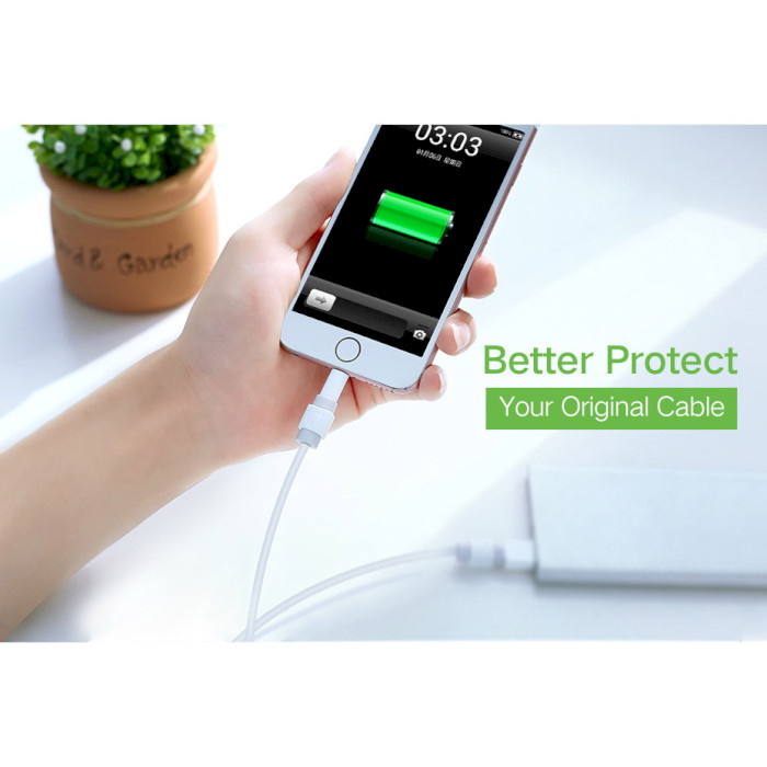 Захист для кабелю LP127 Charging Cable Protector White (40705)
