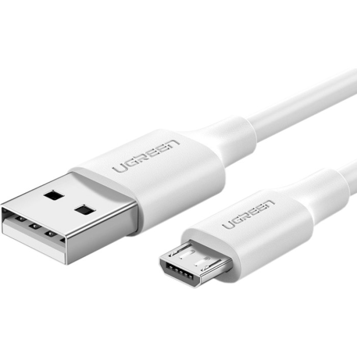 Кабель UGREEN US289 USB-A to Micro USB QC3.0 0.5м White (60140)