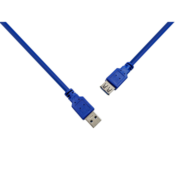 Кабель-подовжувач PROLOGIX USB 3.0 AM/AF 1.8м Blue