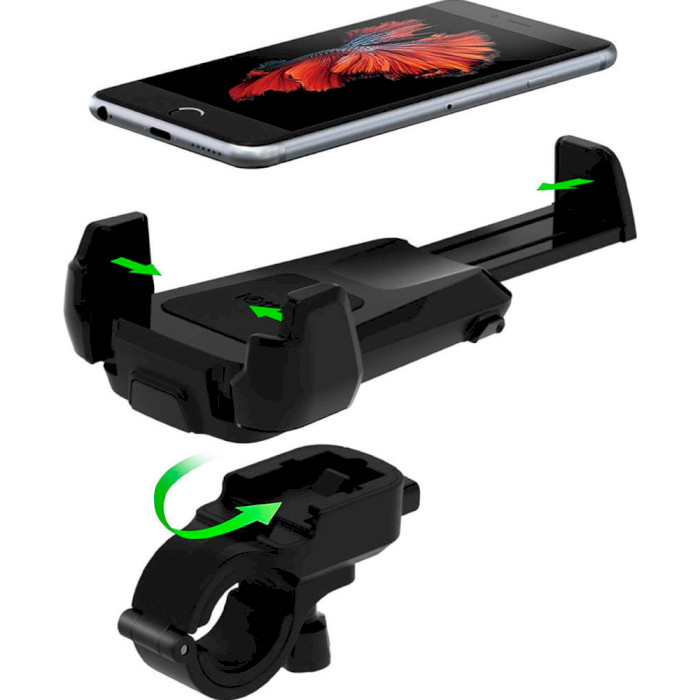 Велодержатель для смартфона IOTTIE Active Edge Bike Mount for iPhone, Smartphones & GoPro Black (HLBKIO102GP)