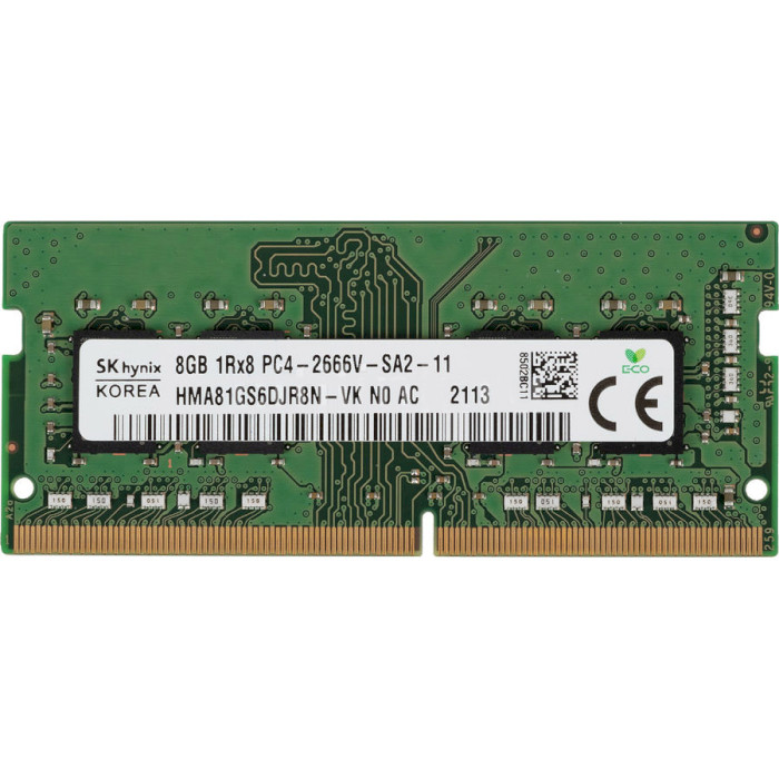 Модуль памяти HYNIX SO-DIMM DDR4 2666MHz 8GB (HMA81GS6DJR8N-VK)