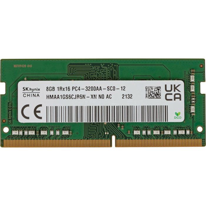 Модуль пам'яті HYNIX SO-DIMM DDR4 3200MHz 8GB (HMAA1GS6CJR6N-XN)