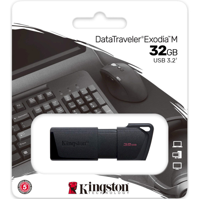 Флешка KINGSTON DataTraveler Exodia M 32GB Black (DTXM/32GB)