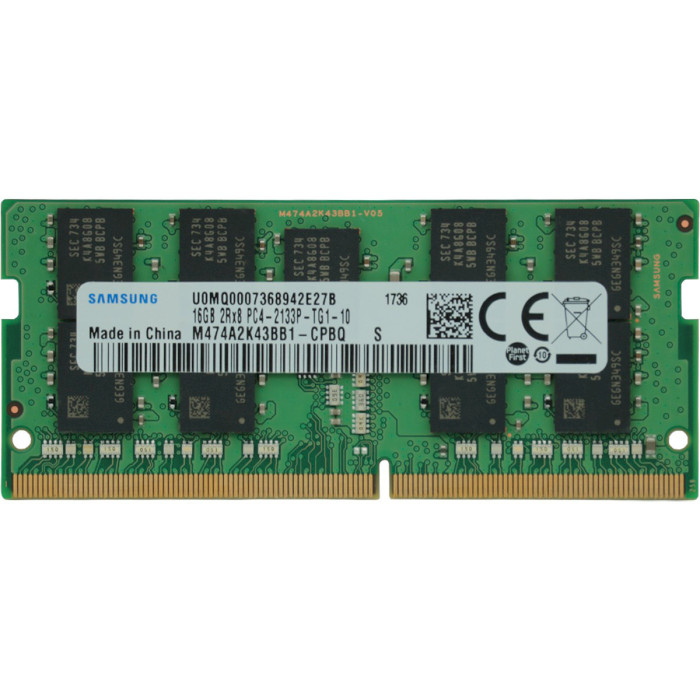 Модуль памяти DDR4 2133MHz 16GB SAMSUNG ECC SO-DIMM (M474A2K43BB1-CPBQ)