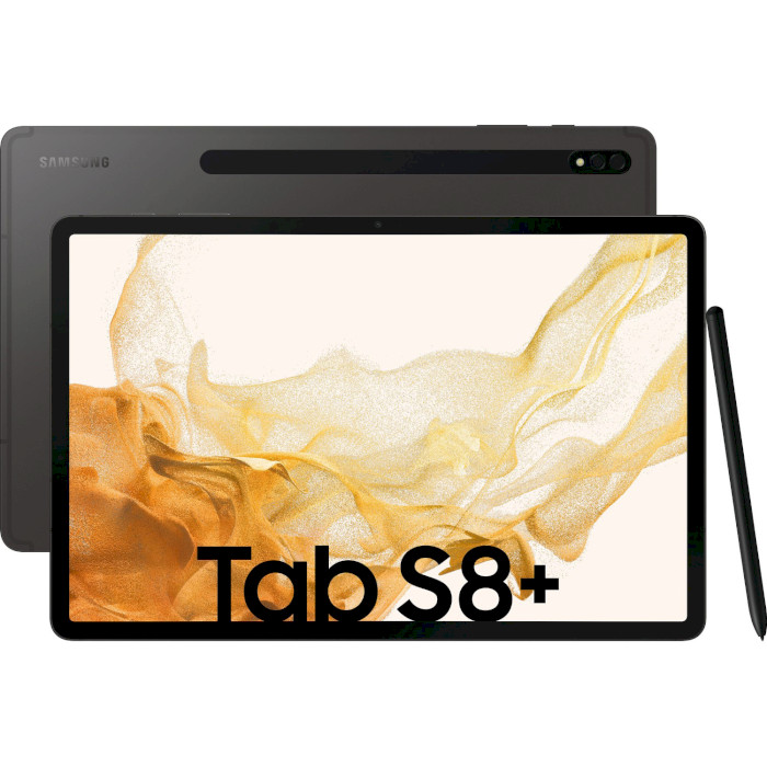 Планшет SAMSUNG Galaxy Tab S8+ 5G 8/128GB Dark Gray (SM-X806BZAASEK)
