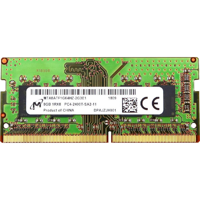 Модуль памяти MICRON SO-DIMM DDR4 2400MHz 8GB (MTA8ATF1G64HZ-2G3E1)