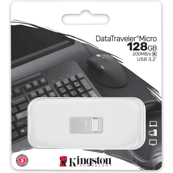 Флешка KINGSTON DataTraveler Micro 3.2 128GB (DTMC3G2/128GB)