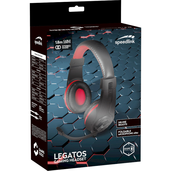 Навушники геймерскі SPEEDLINK Legatos (SL-860000-BK)