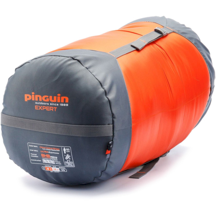 Спальний мішок PINGUIN Expert 185 -16°C Orange Left (233155)