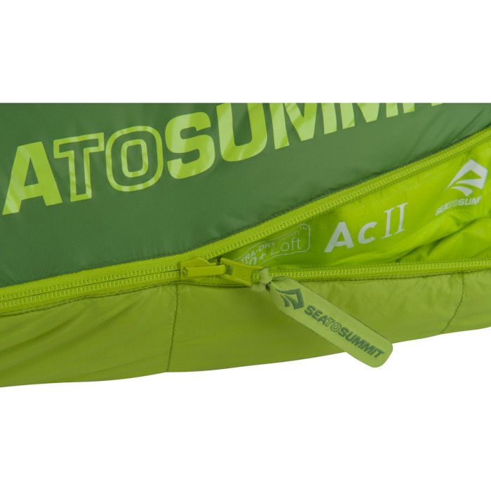 Спальный мешок SEA TO SUMMIT Ascent AcII Regular -10°C Lime Left (AAC2-R)