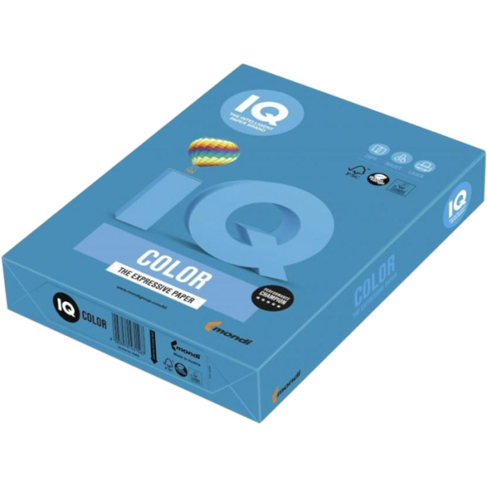 Офисная цветная бумага MONDI IQ Color Intensive Dark Blue A4 160г/м² 250л (DB49/A4/160/IQ)