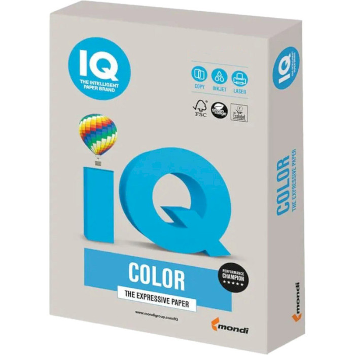 Офисная цветная бумага MONDI IQ Color Trend Gray A4 160г/м² 250л (GR21/A4/160/IQ)