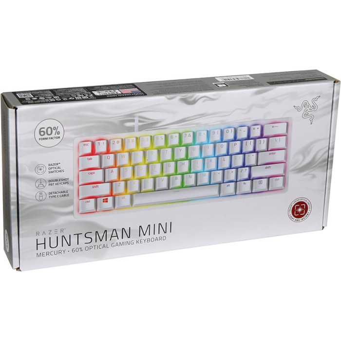 Клавіатура RAZER Huntsman Mini Linear Optical Switch Red Mercury White (RZ03-03392200-R3R1)