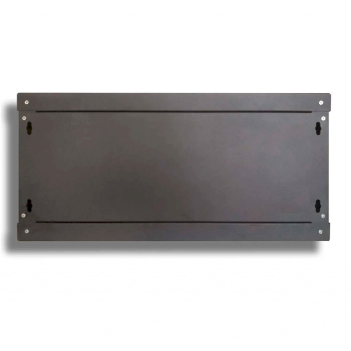 Настінна шафа 19" HYPERNET WMNC66-6U-Flat-AC-Black (6U, 600x600мм, RAL9004)