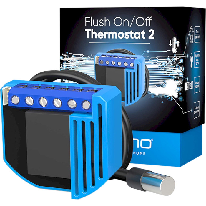 Умный терморегулятор QUBINO Flush On/Off Thermostat 2 (ZMNKID1)