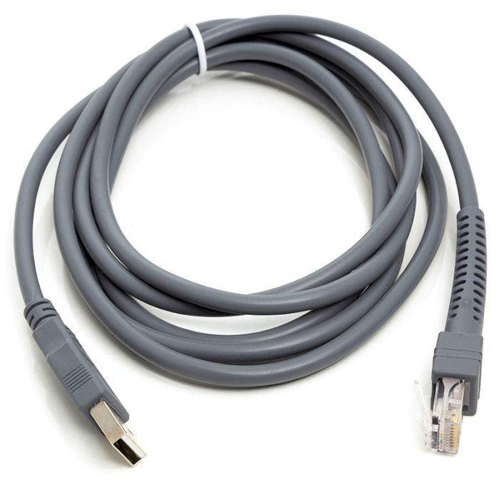 Интерфейсный кабель для сканера штрих-кодов POWERPLANT USB-A (M) to RJ-45 (M) 1m