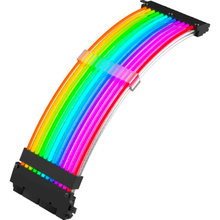 Кабель-подовжувач живлення материнської плати ZEZZIO 24-pin ATX Rainbow Mod
