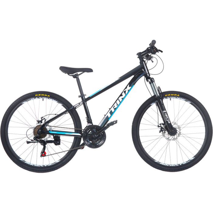 Велосипед горный TRINX Majestic M100 13.5"x26" Black/Blue/White (2022)