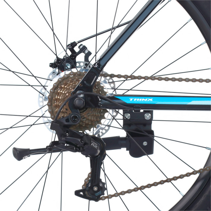 Велосипед горный TRINX Majestic M100 19"x26" Black/Blue/White (2022)