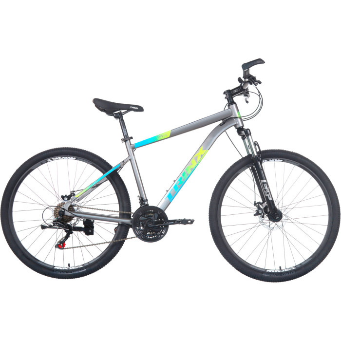 Велосипед горный TRINX Majestic M116 Elite 18"x27.5" Gray/Blue/Yellow (2022)