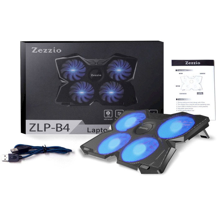 Подставка для ноутбука ZEZZIO ZLP-B4 Black