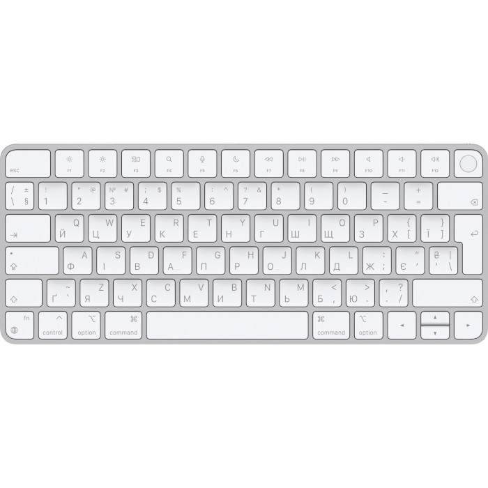 Клавіатура бездротова APPLE Magic Keyboard with Touch ID UA (MK293UA/A)