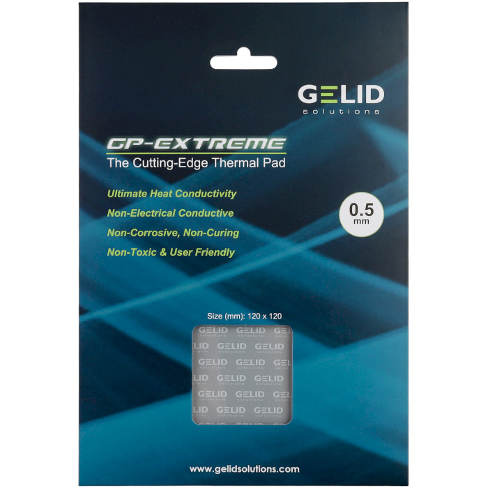 Термопрокладка GELID SOLUTIONS GP-Extreme Thermal Pad 120x120x0.5mm (TP-GP01-S-A)