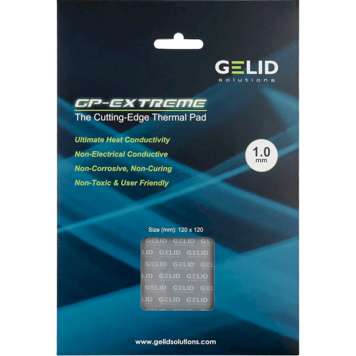 Термопрокладка GELID SOLUTIONS GP-Extreme Thermal Pad 120x120x1.0mm (TP-GP01-S-B)