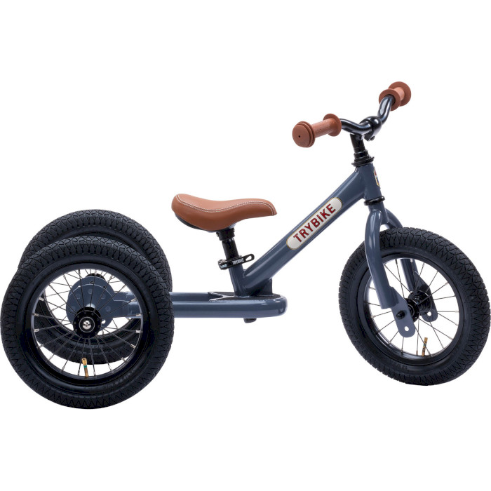 Беговел TRYBIKE Steel 2-in-1 3-Wheels Gray (TBS-2-GRY+TBS-99-TK)