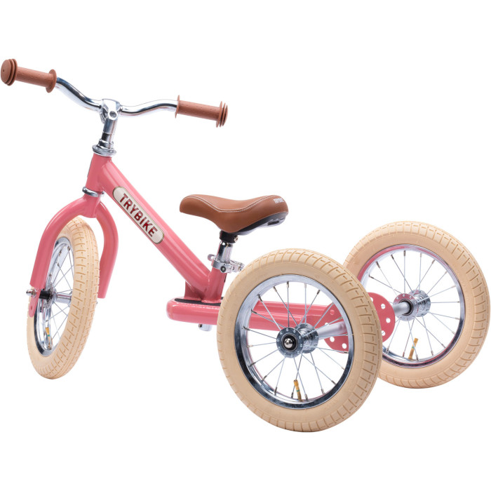 Беговел TRYBIKE Steel 2-in-1 3-Wheels Vintage Pink (TBS-2-PNK-VIN+TBS-100-TKV)